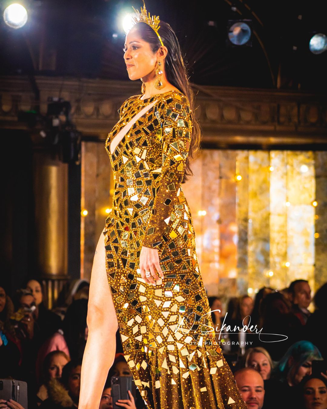 Golden Shattered Mirror Gown CUSTOM SIZE Golden Shattered Mirror Gown CUSTOM SIZE
